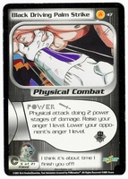 Dragon Ball Z CCG Game Card: Black Driving Palm Strike