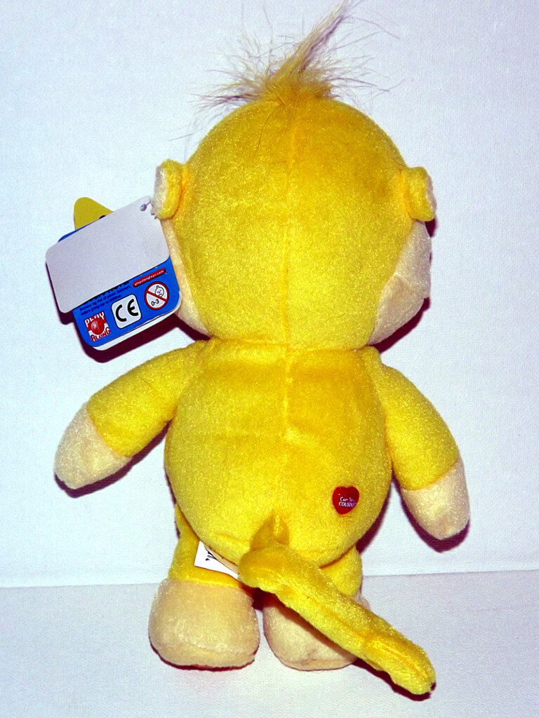 playful heart monkey plush