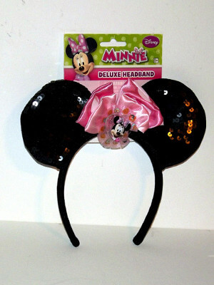 Disney Headband: Minnie Mouse Ears, Deluxe with Sequins