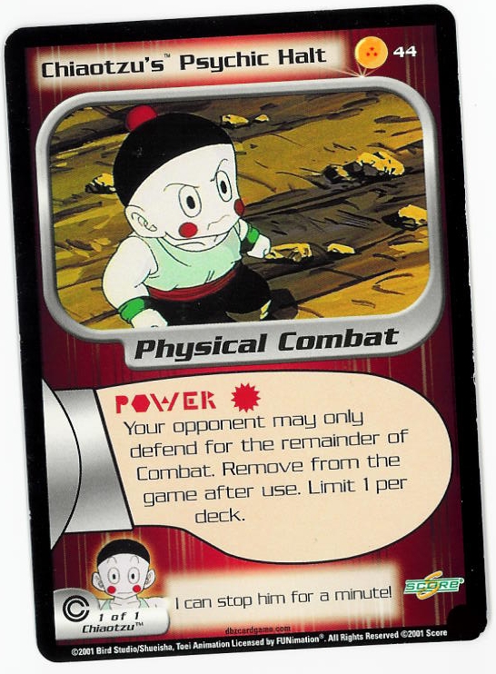 Chameleon S Den Dragon Ball Z Ccg Game Card Chiaotsu S Psychic Halt