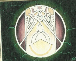 Magic the Gathering 4th Edition Card: Circle of Protection: Green