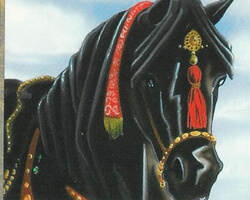 Magic the Gathering 4th Edition Card: Ebony Horse