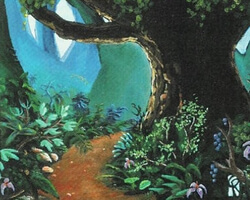 Magic the Gathering 4th Edition Card: Forest (c)