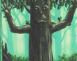 Magic the Gathering 4th Edition Card: Ironroot Treefolk