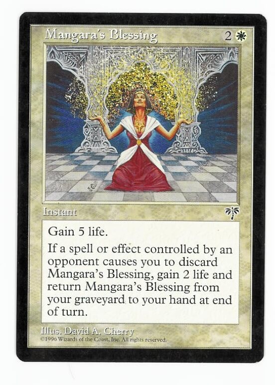 Chameleon S Den Magic The Gathering Mirage Card Mangara S Blessing