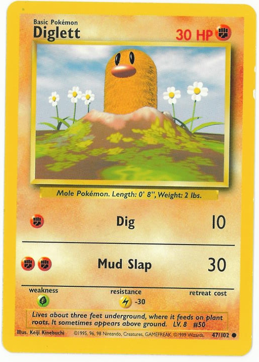 -=Chameleon's Den=- Pokemon TCG Card: Diglett