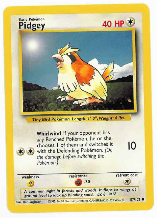 -=Chameleon's Den=- Pokemon TCG Card: Pidgey