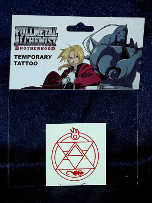 Fullmetal Alchemist Brotherhood Temporary Tattoo: Roy Renseijin