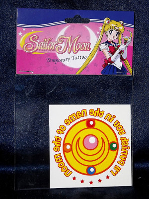 Sailor Moon Temporary Tattoo: I'll Punish You In The Name Of The Moon