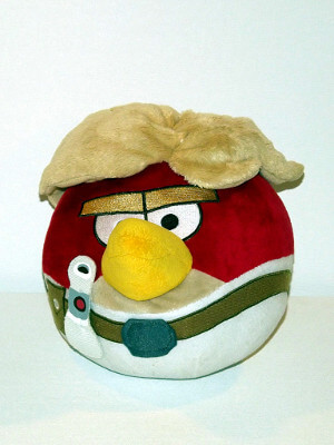 Angry Birds Plushie: 10" Red as Luke Skybird, aka Luke Skywalker from Star Wars