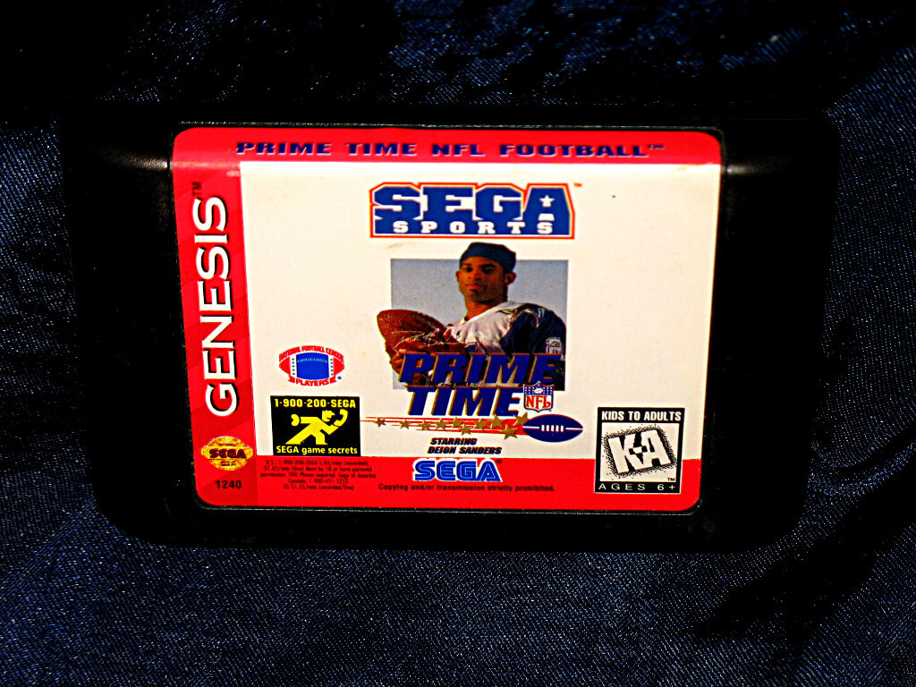=Chameleon's Den= Sega Genesis Game Prime Time NFL Football