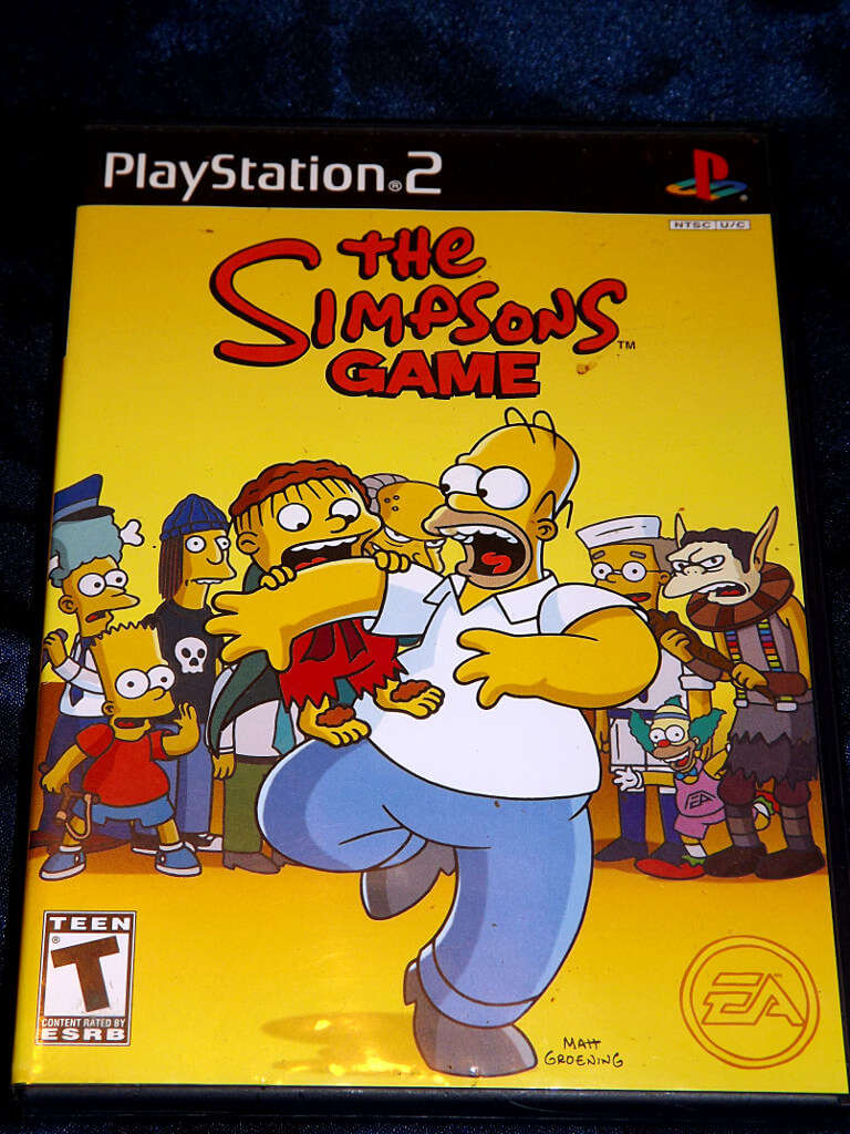 the simpsons playstation 2 games