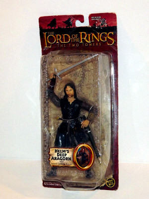Lord of the Rings Action Figure: Helm's Deep Aragorn with Sword Slashing Action (PVC)