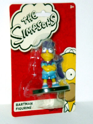 The Simpsons Mini PVC Figure: 2¼" Bart Simpson as Bartman